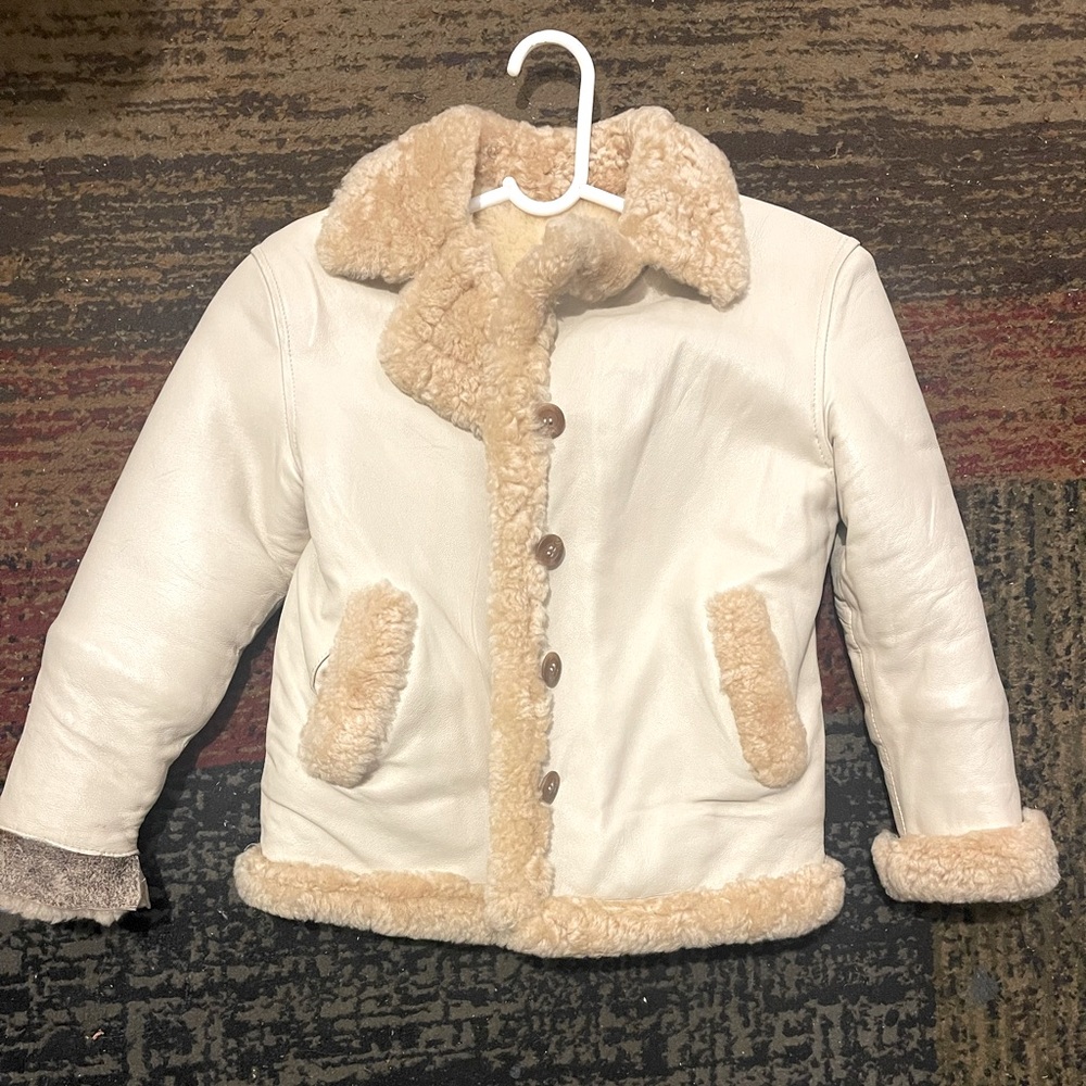 Warm & Heavy Children’s Sherling Sheep Wool Coat Unisex Kids Ages 4 -6 Years Old